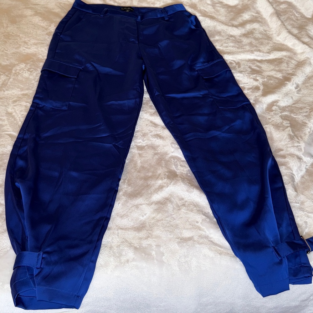Women's Blue Cargo Pants